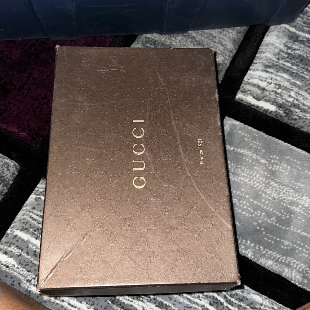 Gucci Bronze Brown Leather Peep-Toe Pumps with Horsebit - Picture 10 of 11